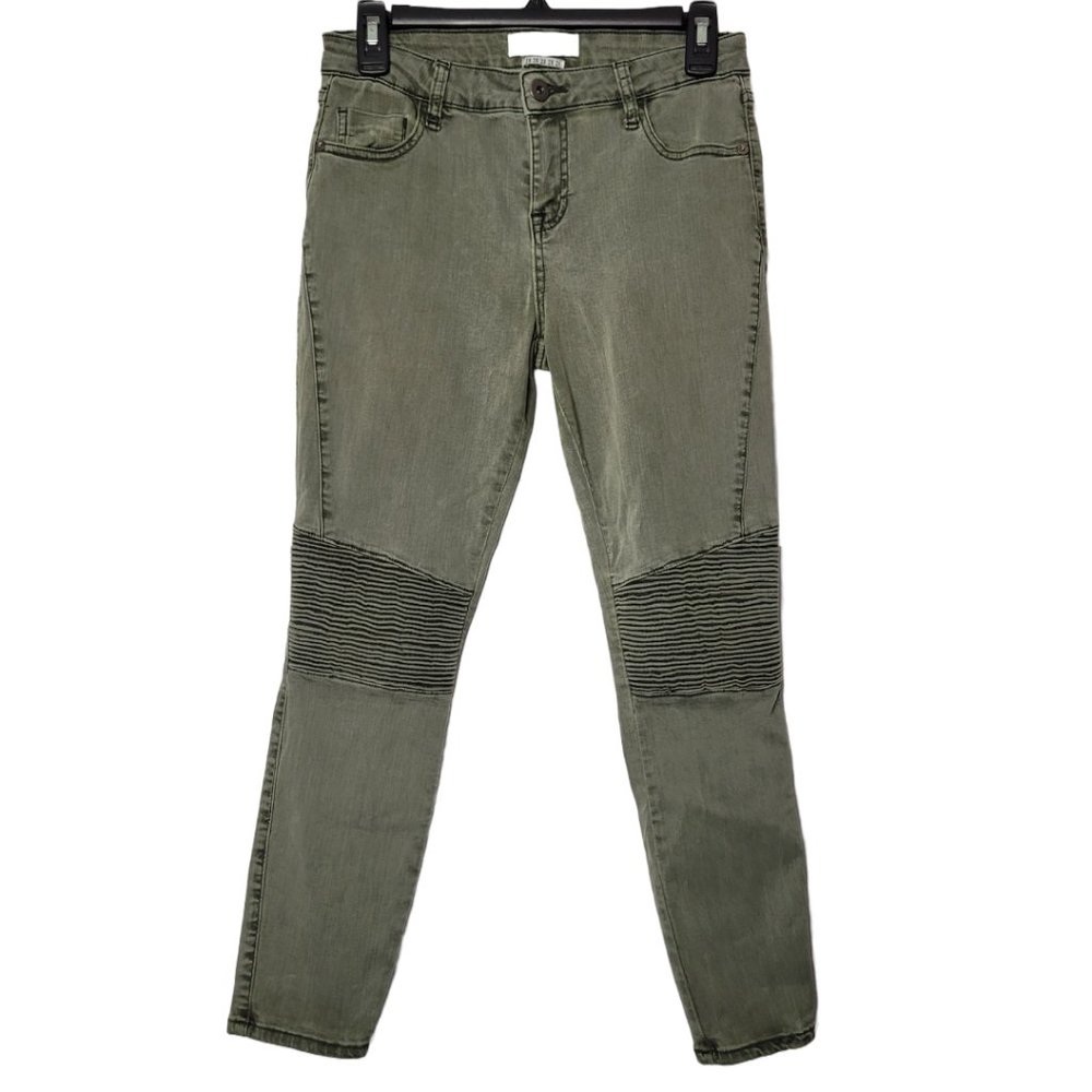 Stitch Fix Pistola Audrey Moto Stretch Skinny Jean Olive Green 28 P6268P